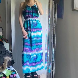 Beautiful One Clothing Small Colorful Maxi Dress